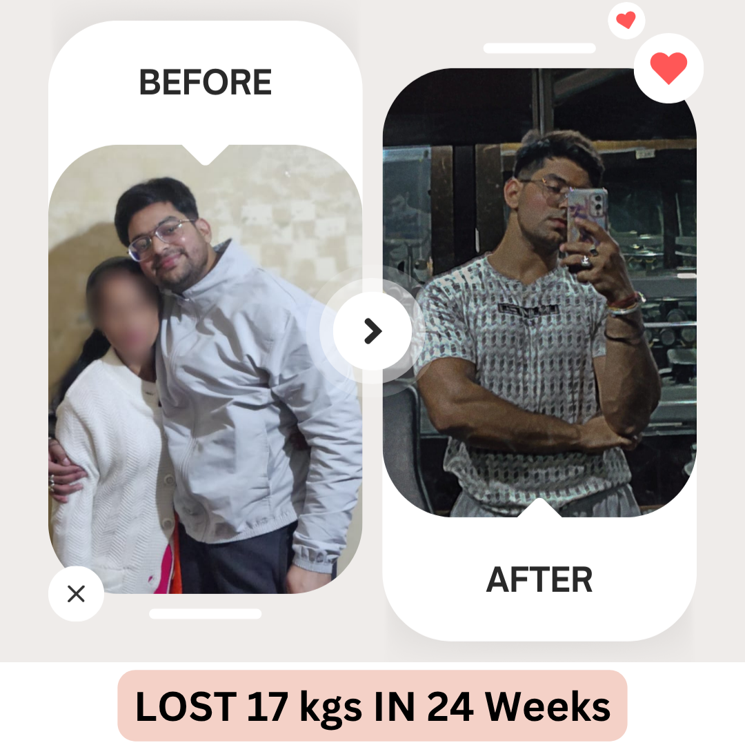 Lost 17 kg in 24 weeks