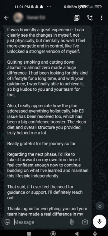 Client message
