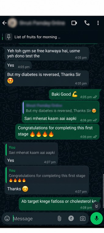Client message