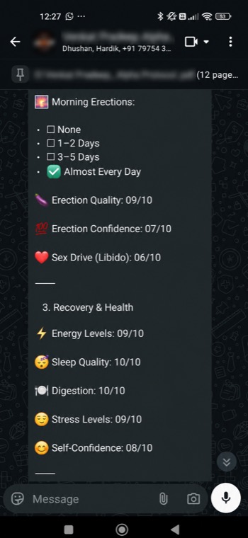 Client message
